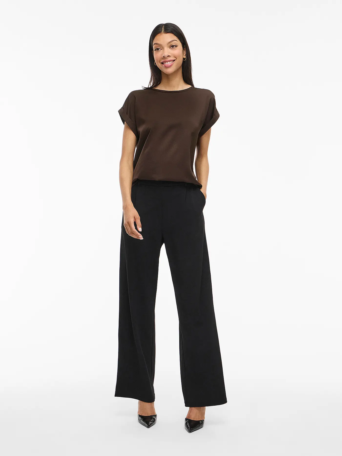 VILA | Blusenshirt VIELLETTE | braun